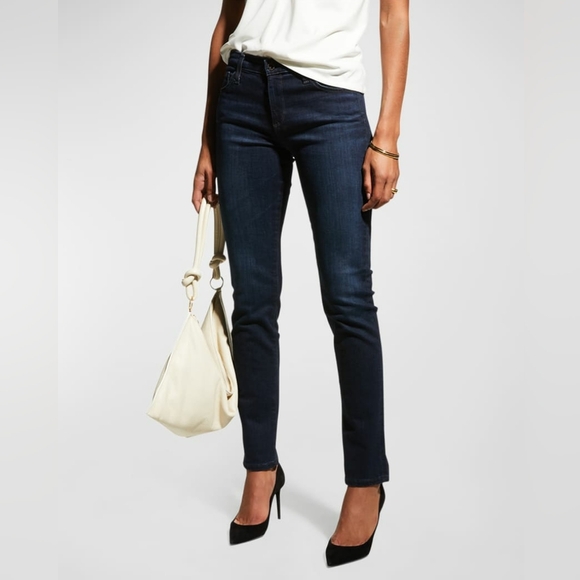 AG Adriano Goldschmied Women's Prima Mid-Rise Ankle Cigarette Jeans Size 25R - Picture 2 of 14